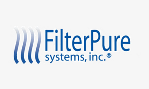 FilterPure Systems logo representing a trusted manufacturing partner for commercial indoor air quality filtration products.
